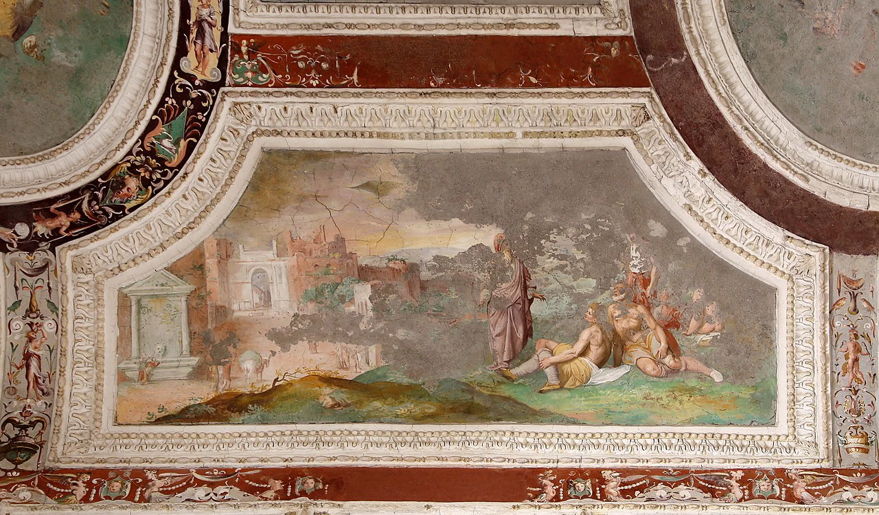 Volta dello scalone del casino di Pio iv - dettaglio 3